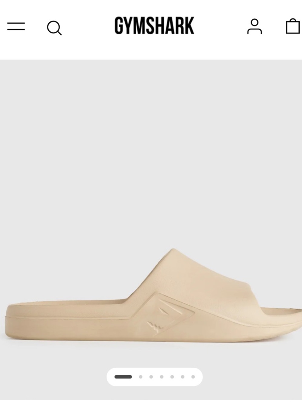 Gymshark Neutral Beige Slip-On Slides Women’s 8.5 or Mens 7 - Picture 2 of 6